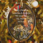 Personalized Grandparents Glass Ornament